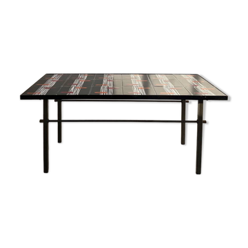 Table basse céramique émaillée, Robert & Jean Cloutier ZG2, années 70