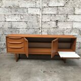 Small Scandinavian sideboard 1950-60 vintage design teak