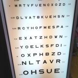 Bright optometric scale