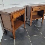 Pair of oak bedside tables