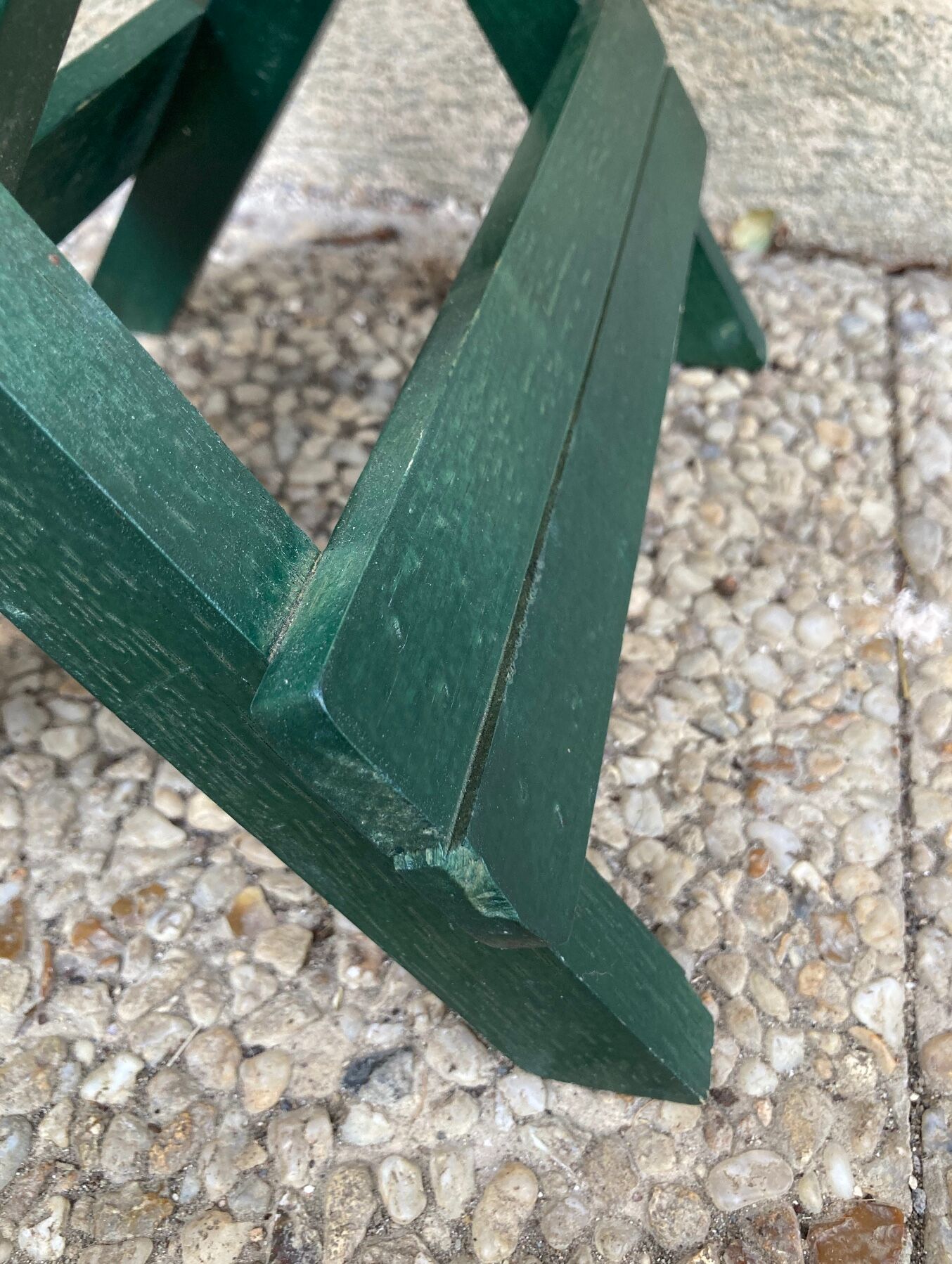 Folding stool in vintage canning