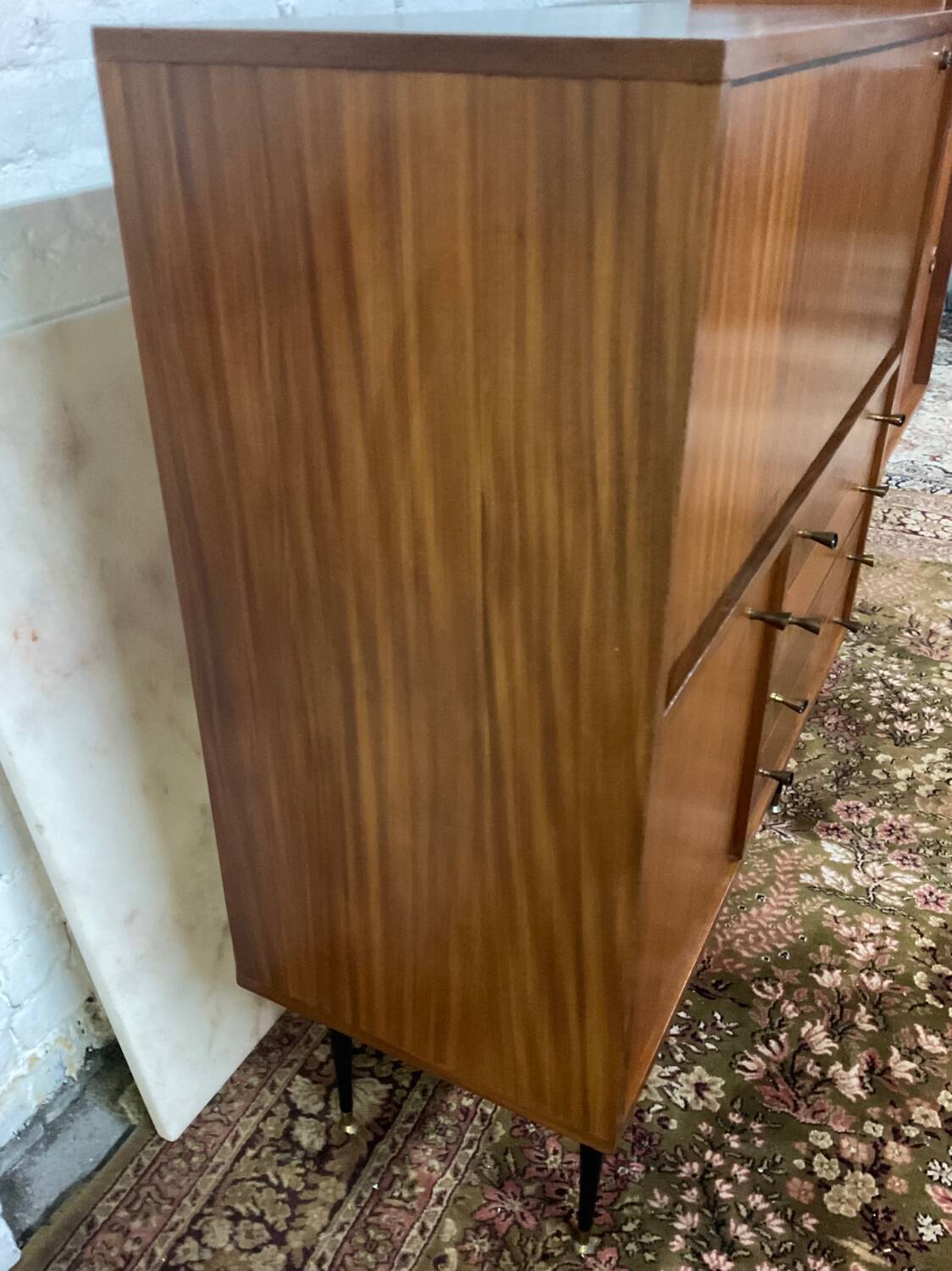 Vintage teak bar/secretary cabinet