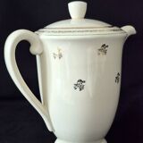 Antique pouring coffee pot in Gien earthenware, Valence model, A040