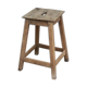 Natural wood stool