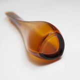 Small soliflore vase helical shape height 21.5 cm orange