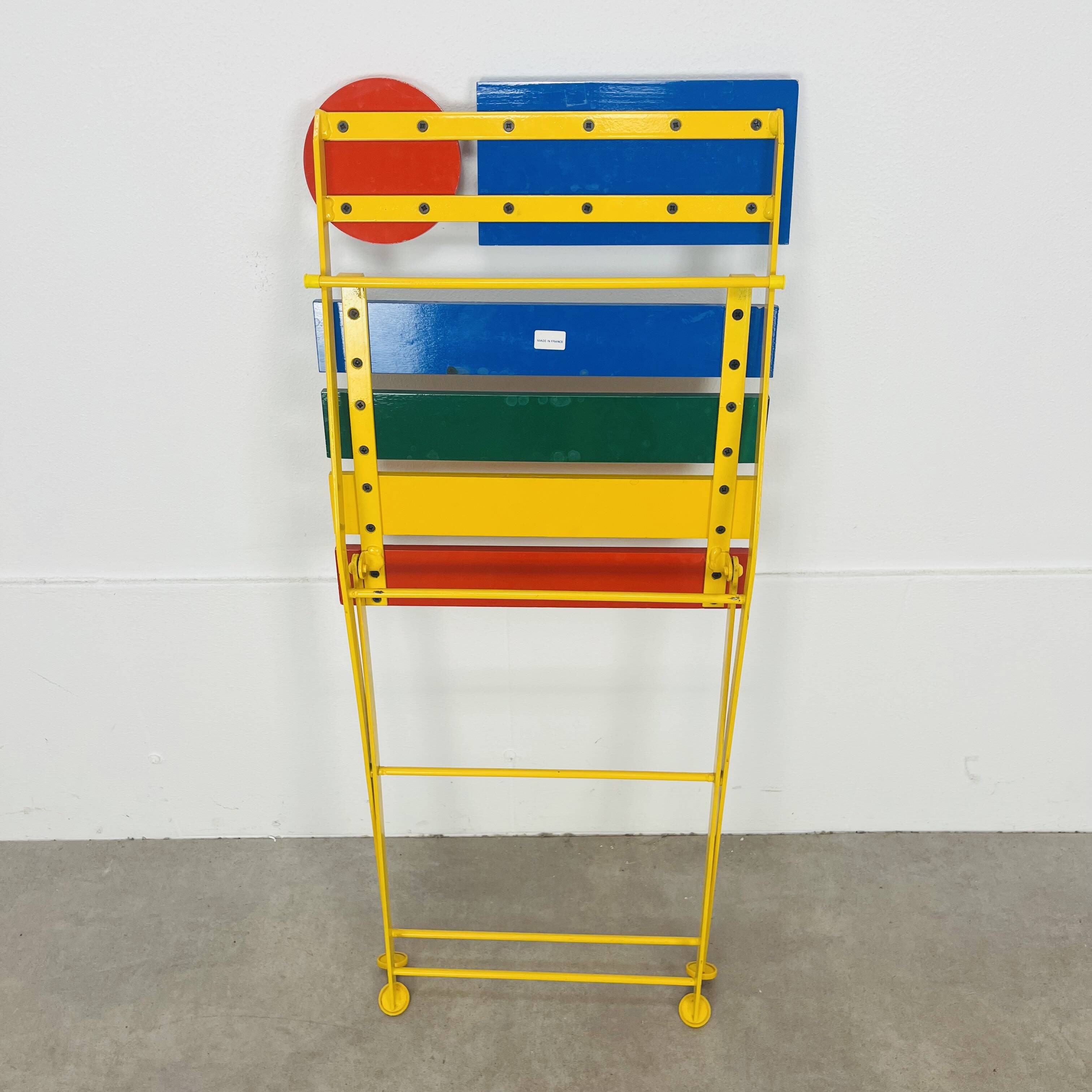 Fermob postmodern folding chair by Denis Balland