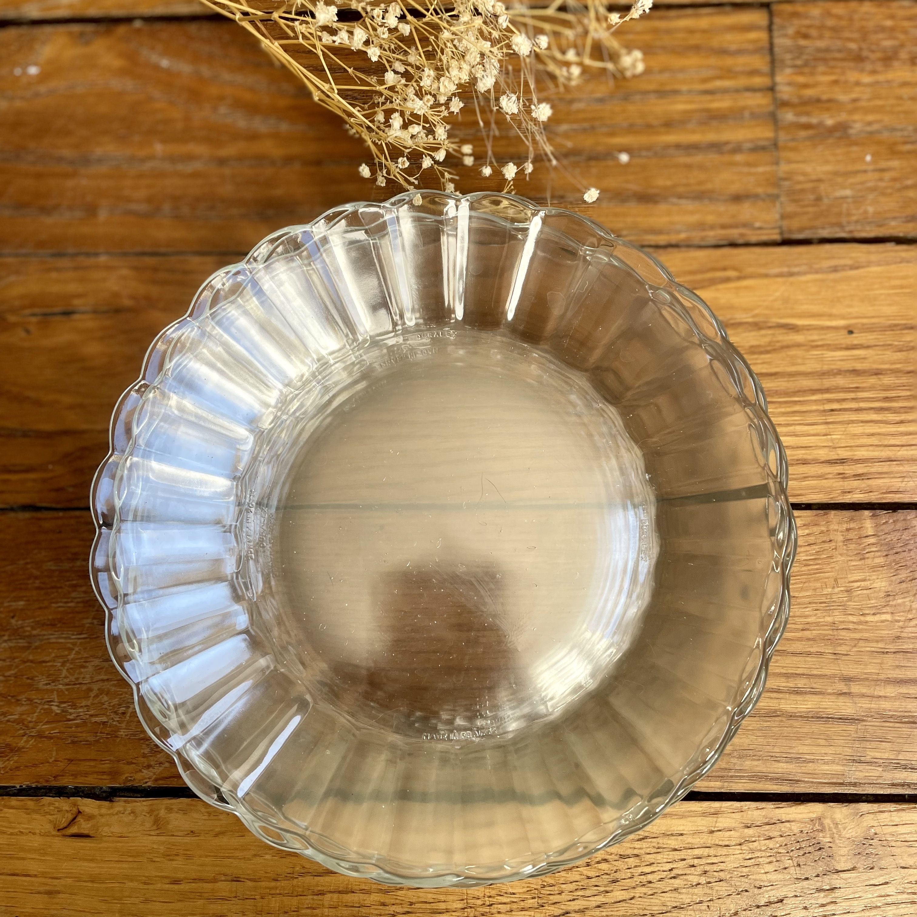 Vintage glass plates Lesieur Duralex Marguerite