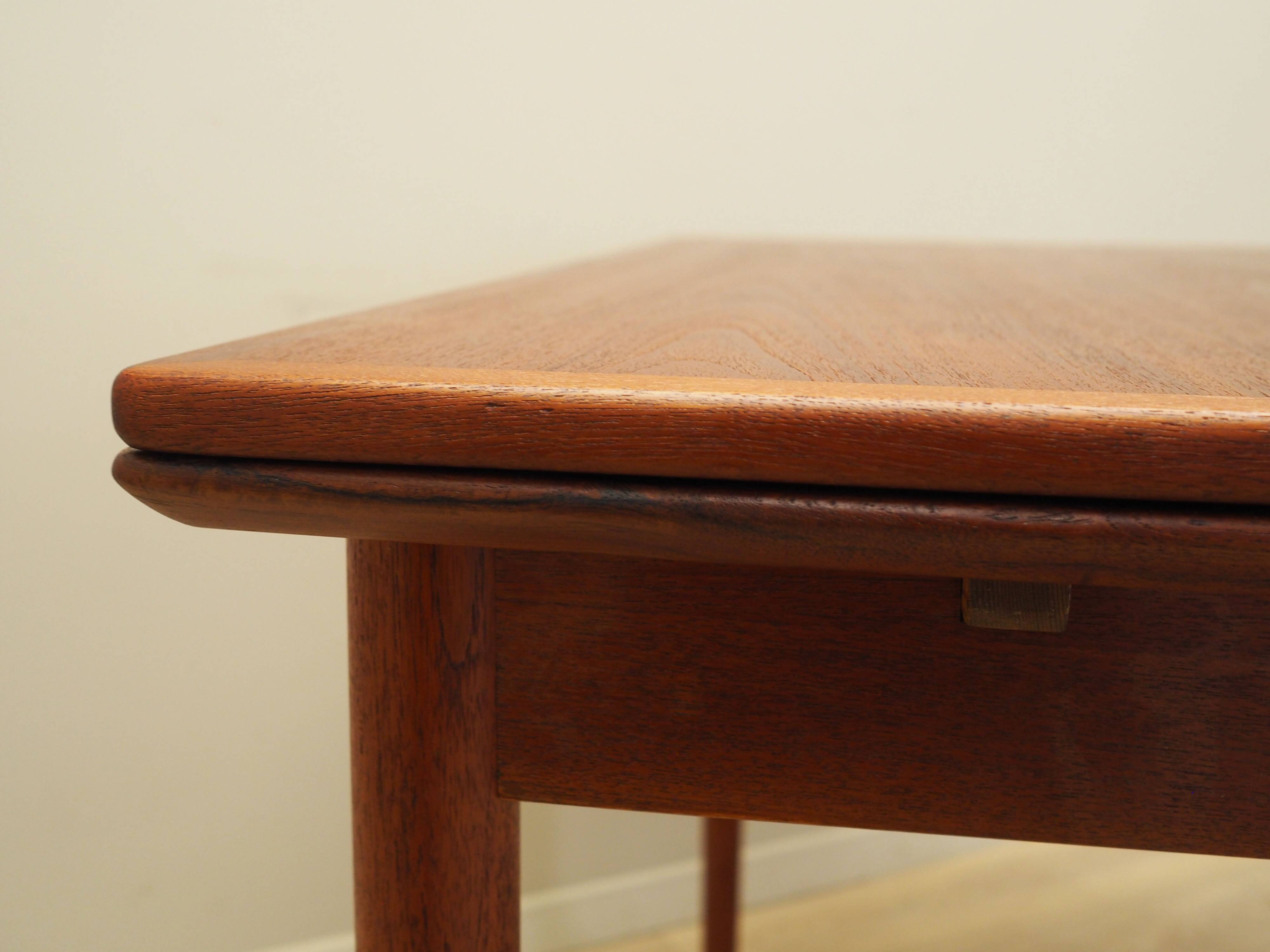 Teak table, Danish design, 1970s, production: Denmark