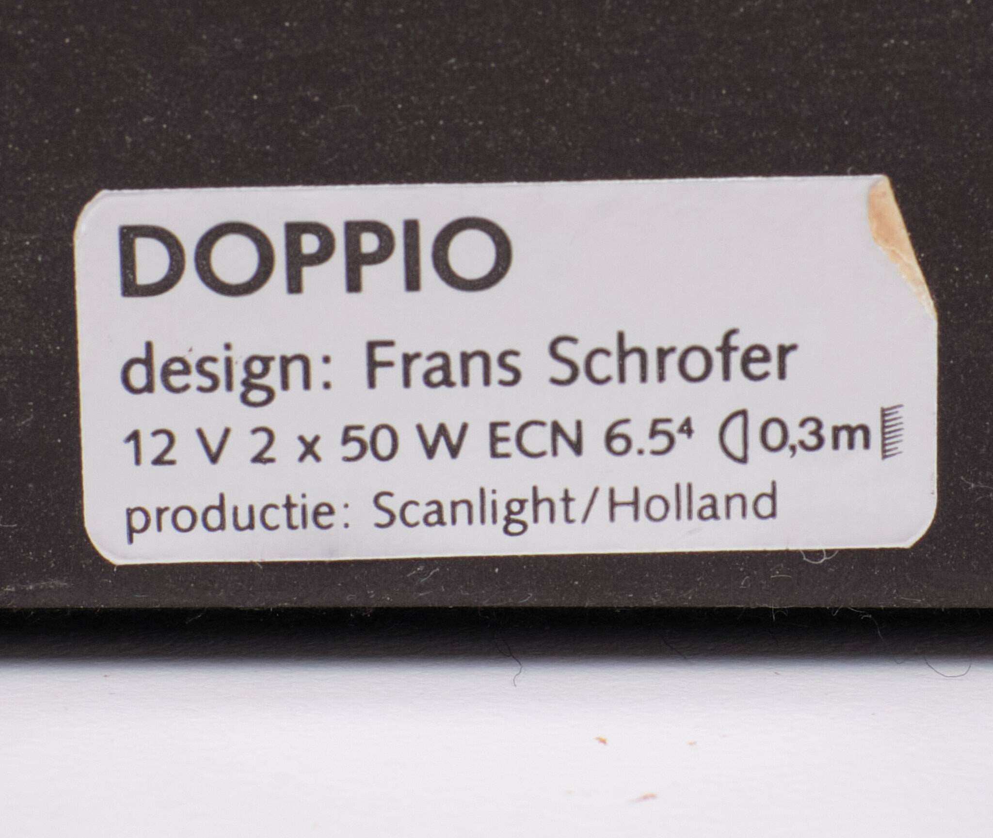 Frans Schrofer Doppia Halogen Table lamp 1980s Holland