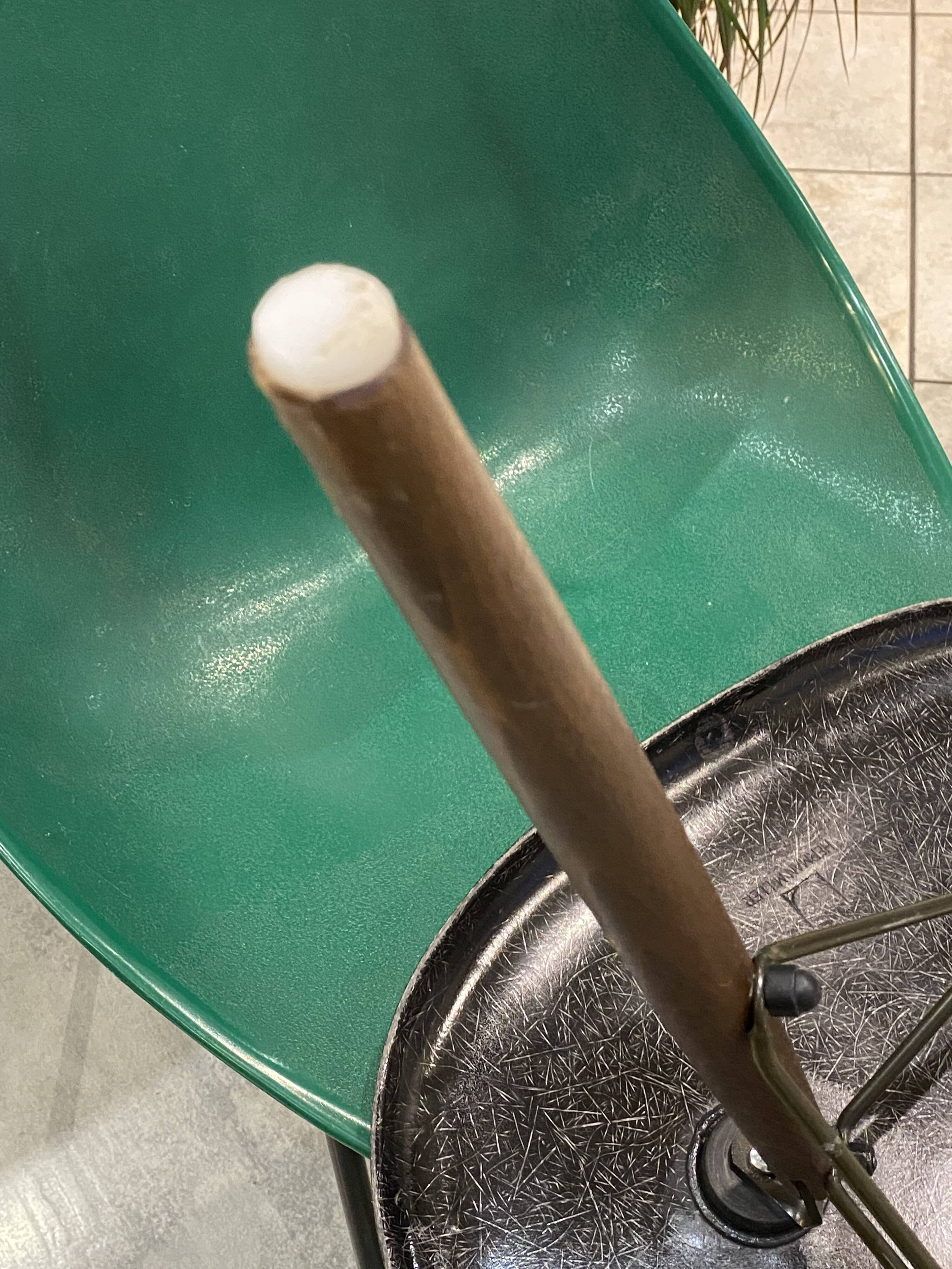 DSW chair black fibre black dowel walnut Eames Herman Miller vintage 1950