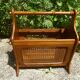 porte revue  bois et cannage, vintage