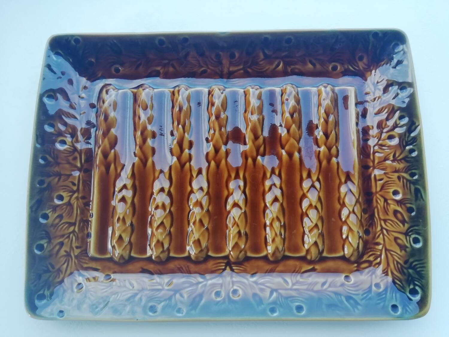 Asparagus barbotine dish