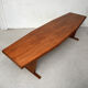 Polygonal teak bistro table