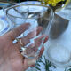 8 stemmed glasses