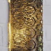 Paire d’appliques murales italiennes en verre de Murano avec motifs géométriques, années 1960