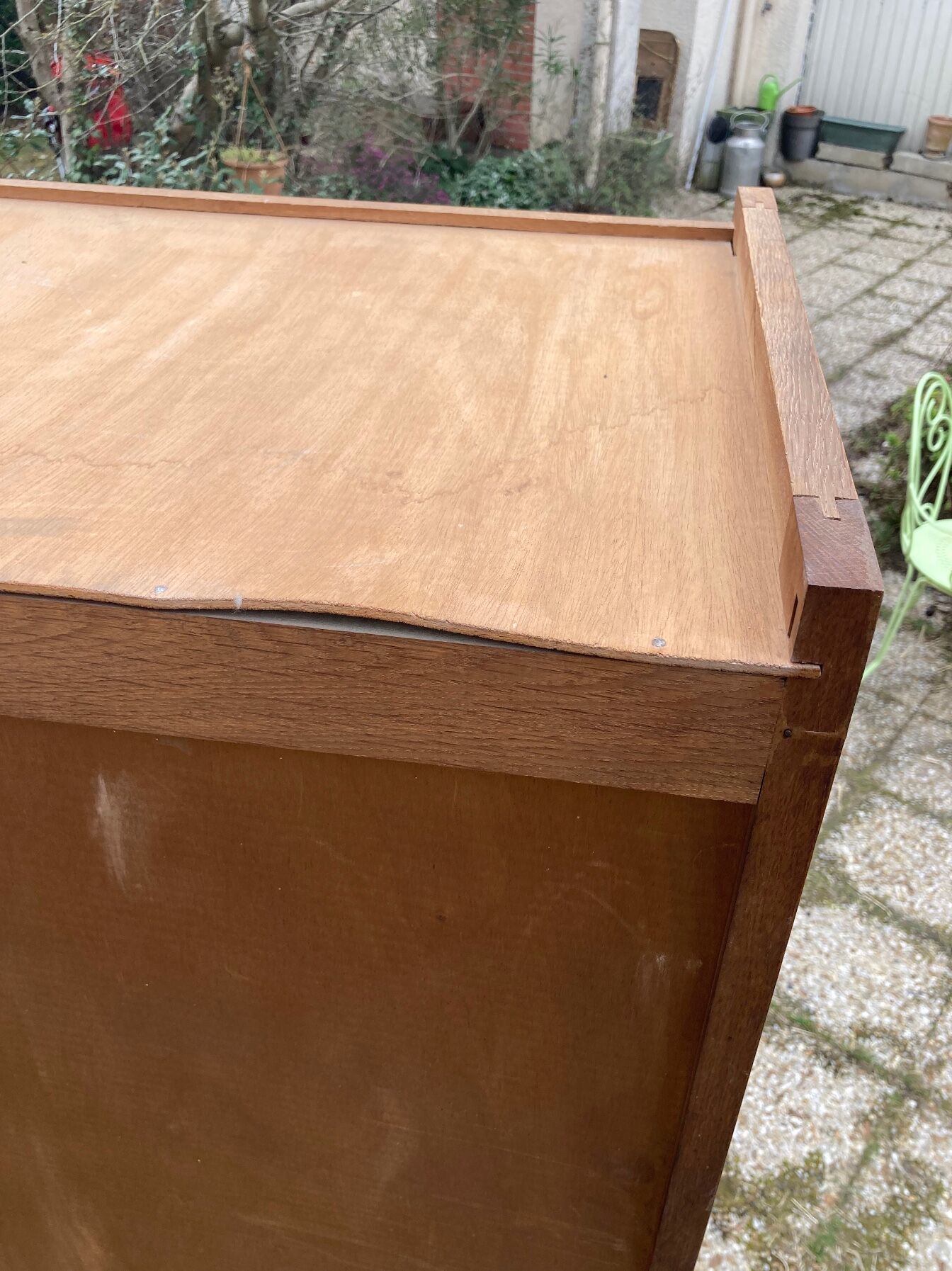 Vintage knitted bonnet feet compass