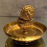Inkwell nineteenth in gilded bronze Louis XIII style
