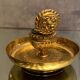 Encrier XIXe en bronze doré de style Louis XIII