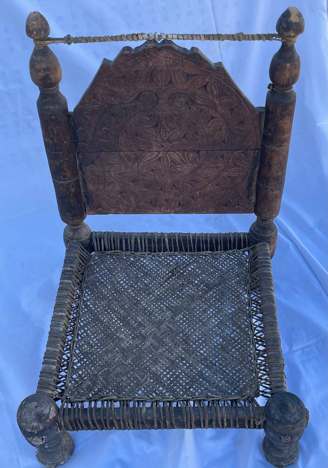 Traditional low Indian chair
