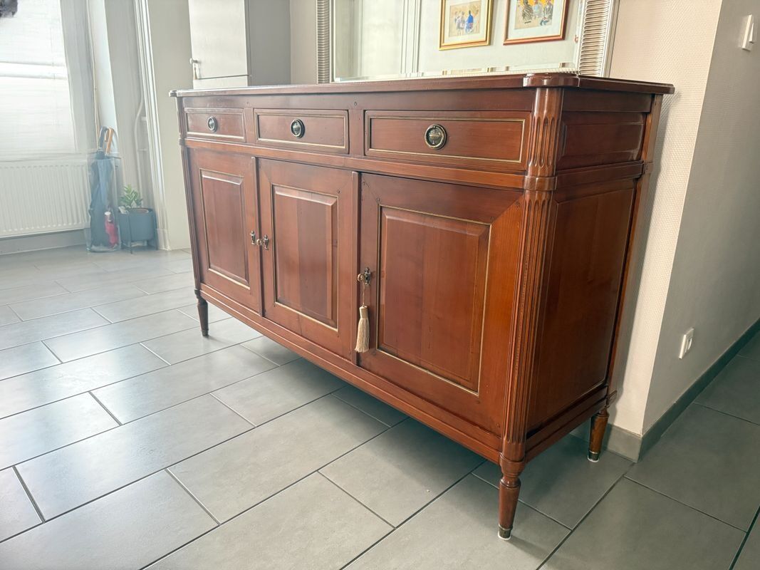 Louis XVI cherry wood sideboard