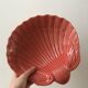 Large pink shell dish Made in Italy vintage