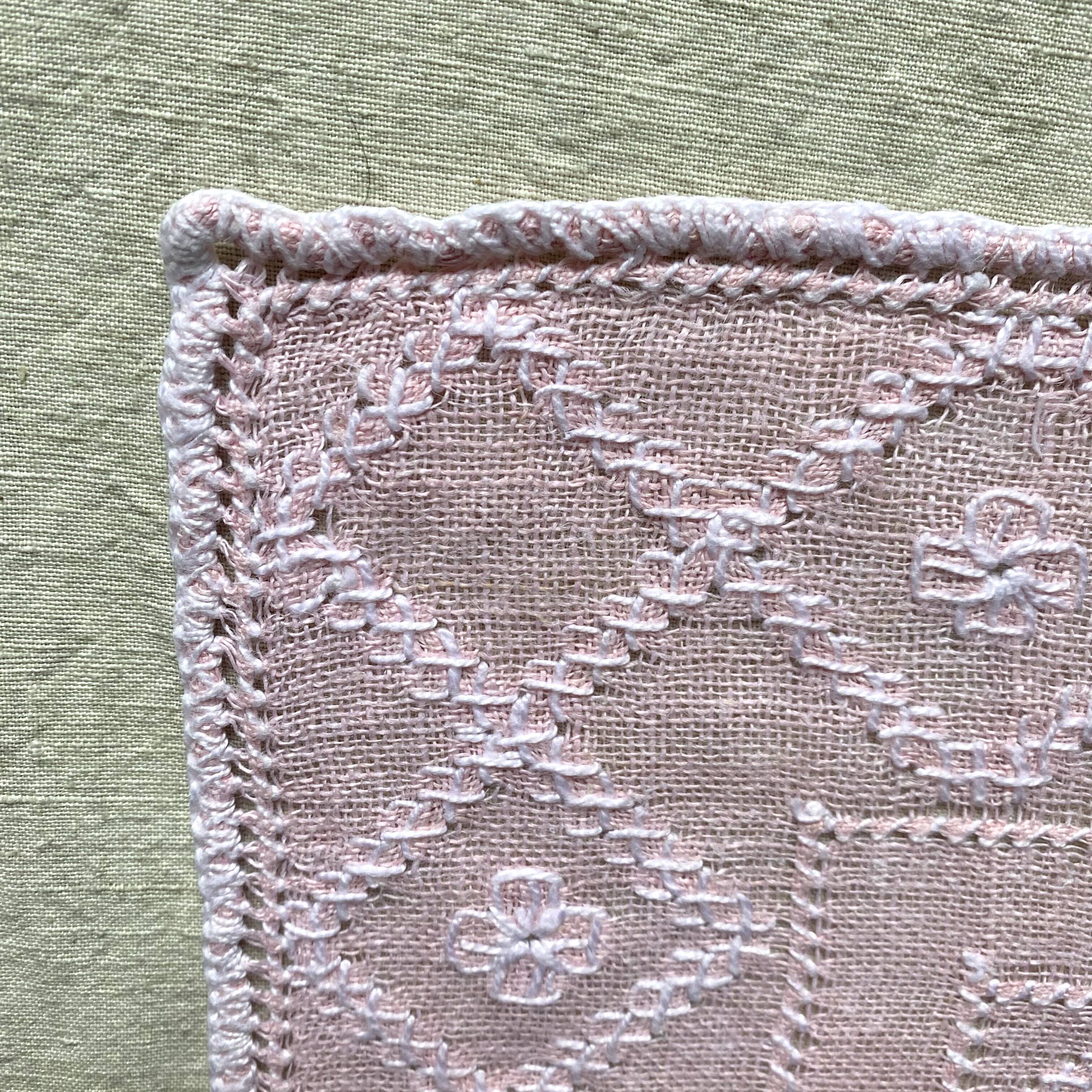 Openwork embroidered napkins