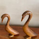 Paire d’oiseaux en bois