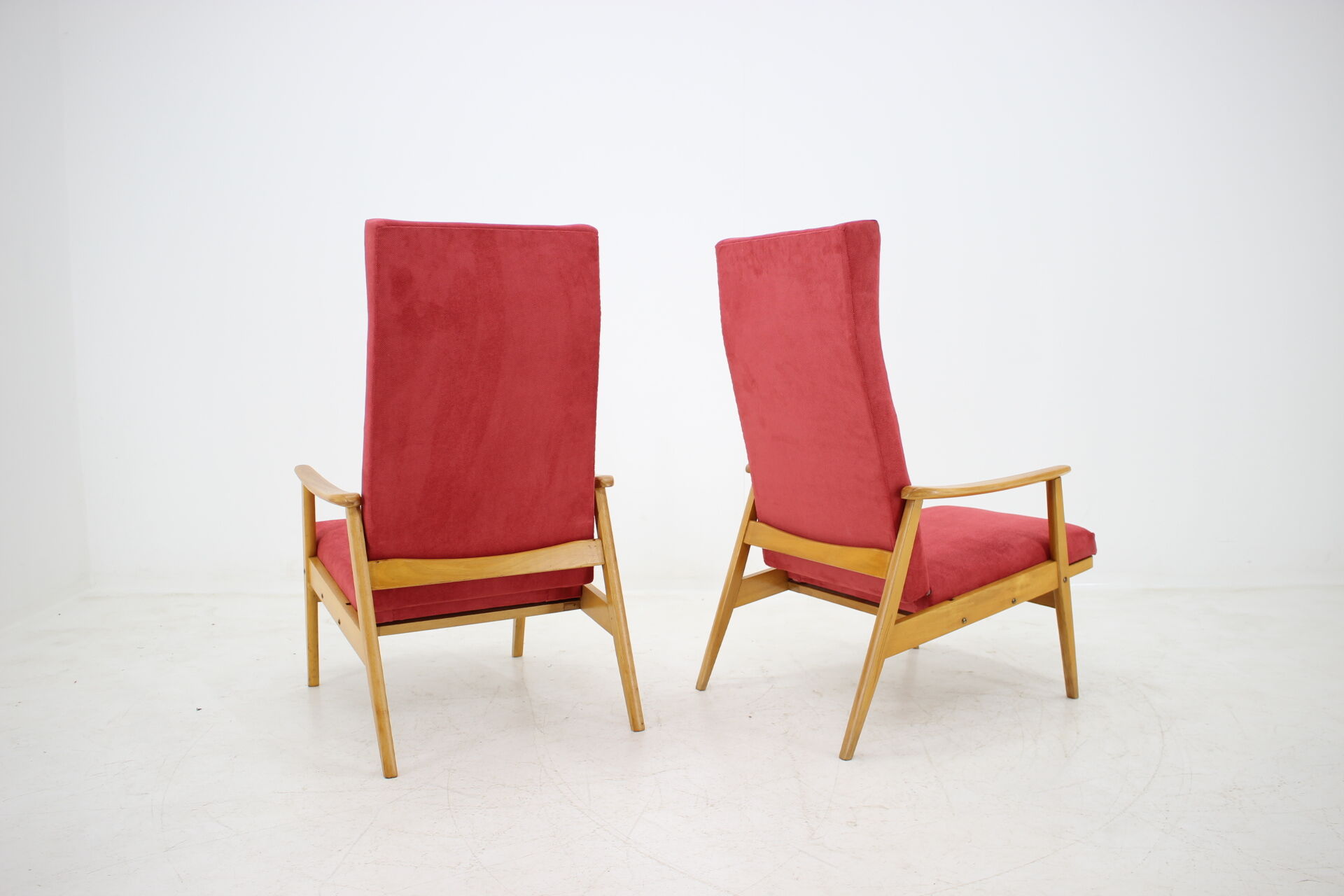 Set of two adjustable armchairs, Thon, 1970