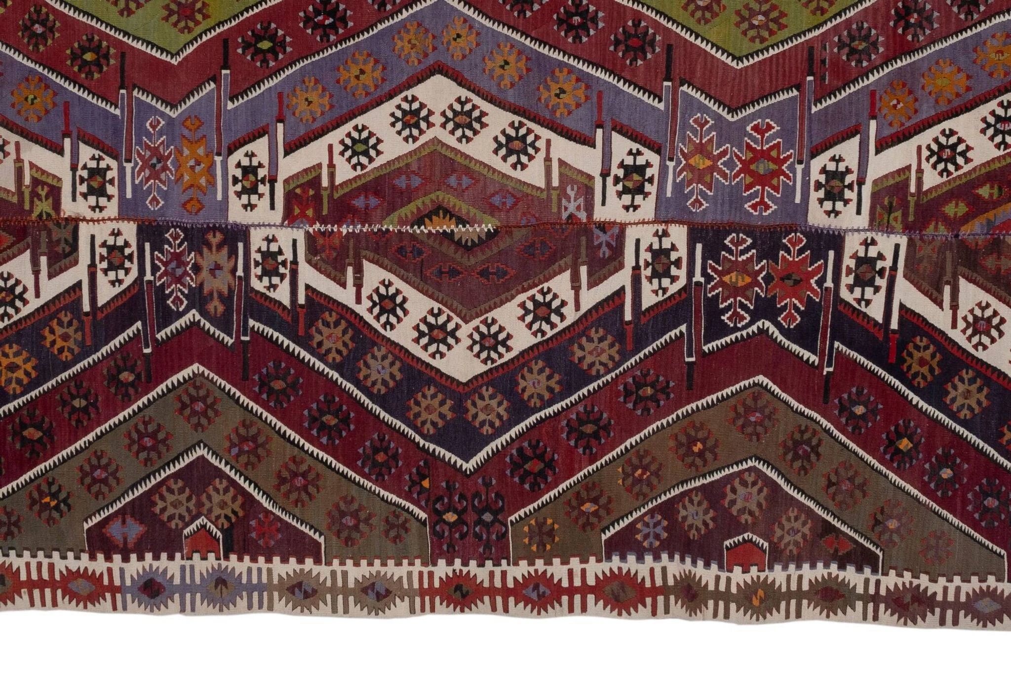 Vintage handmade Anatolian rug 173x403 cm
