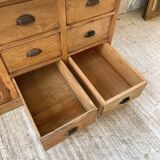 XXL solid oak counter sideboard