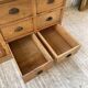 XXL solid oak counter sideboard