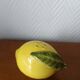 Set of salt cellars in fruit and vegetable slipware vintage