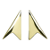 Pair Carl Auböck Minimalist Rocket Brass Bookends #3846, Vienna, Austria