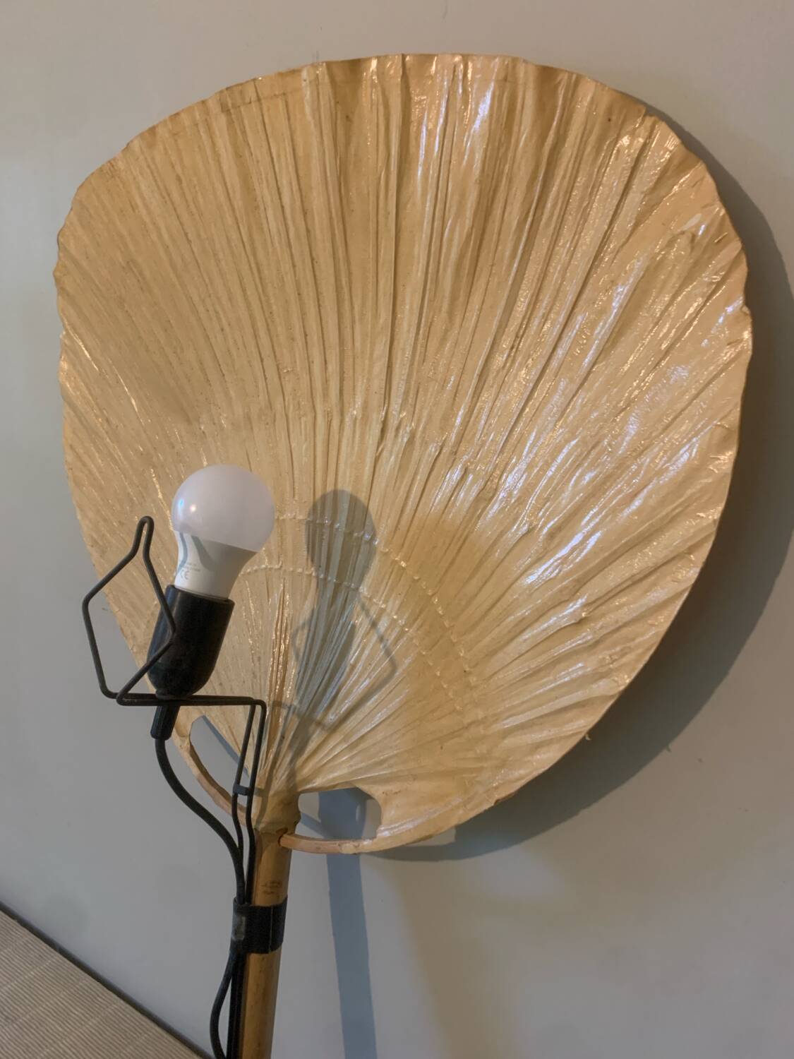 Uchiwa wall light pair by Ingo Maurer