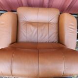 4 fauteuisl cuir design 70's Sitag