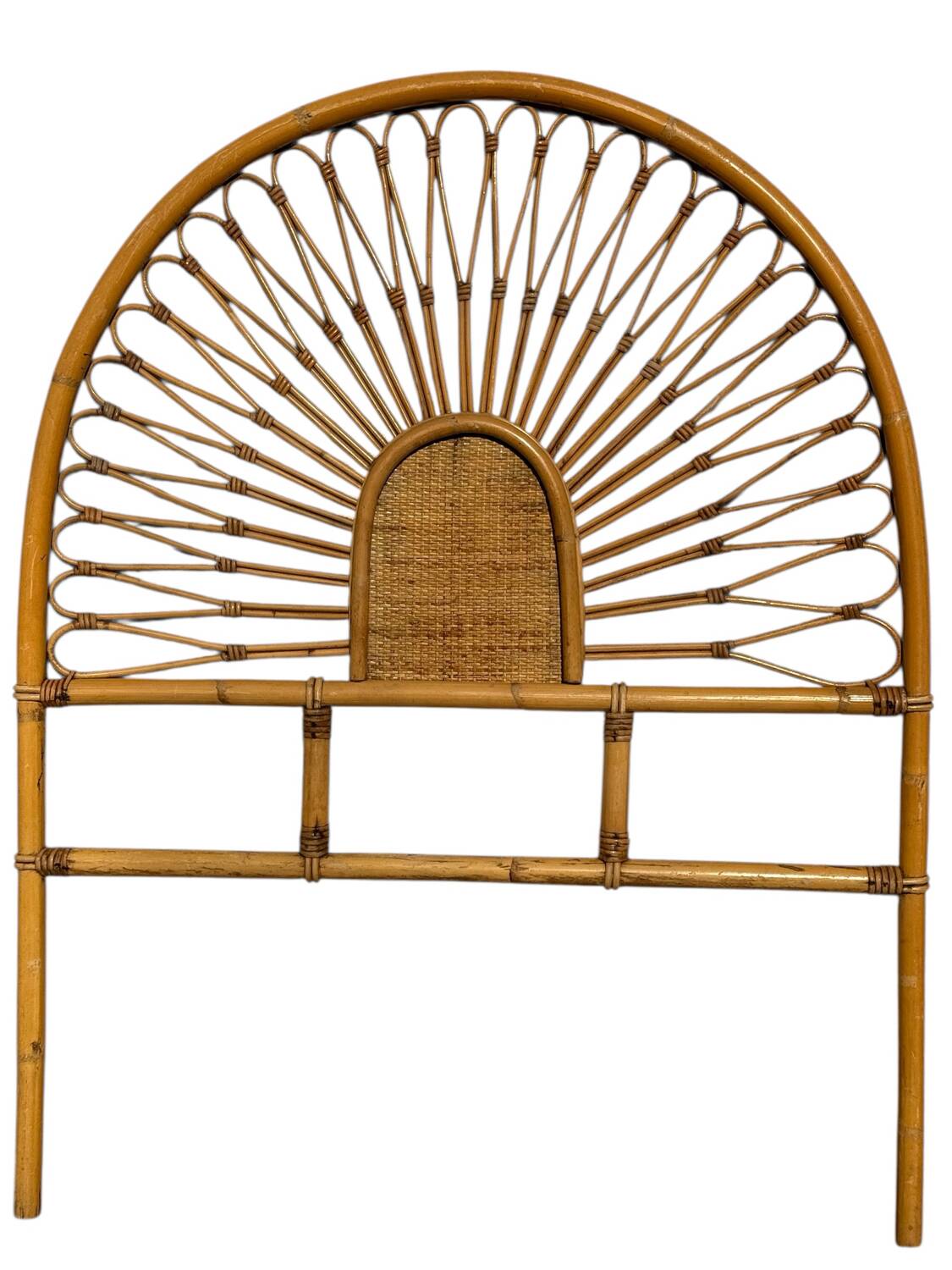 Rattan headboard, France, 1960s