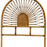 Rattan headboard, France, 1960s