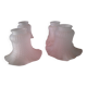 Set of 4 tulips/shades, in frosted glass