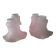 Set of 4 tulips/shades, in frosted glass