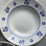Assiettes fleuries Lunéville