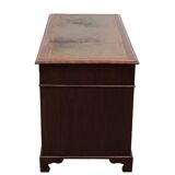 Antique English Mahogany pedestal Desk 1850s
