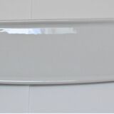 Vintage white enamelled ceramic wall shelf