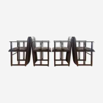 Suite of 4 Galaxy Chairs by Umberto Asnago for Giorgetti