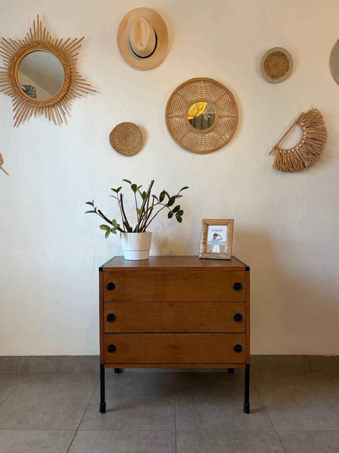 Vintage chest of drawers from the 1960s.