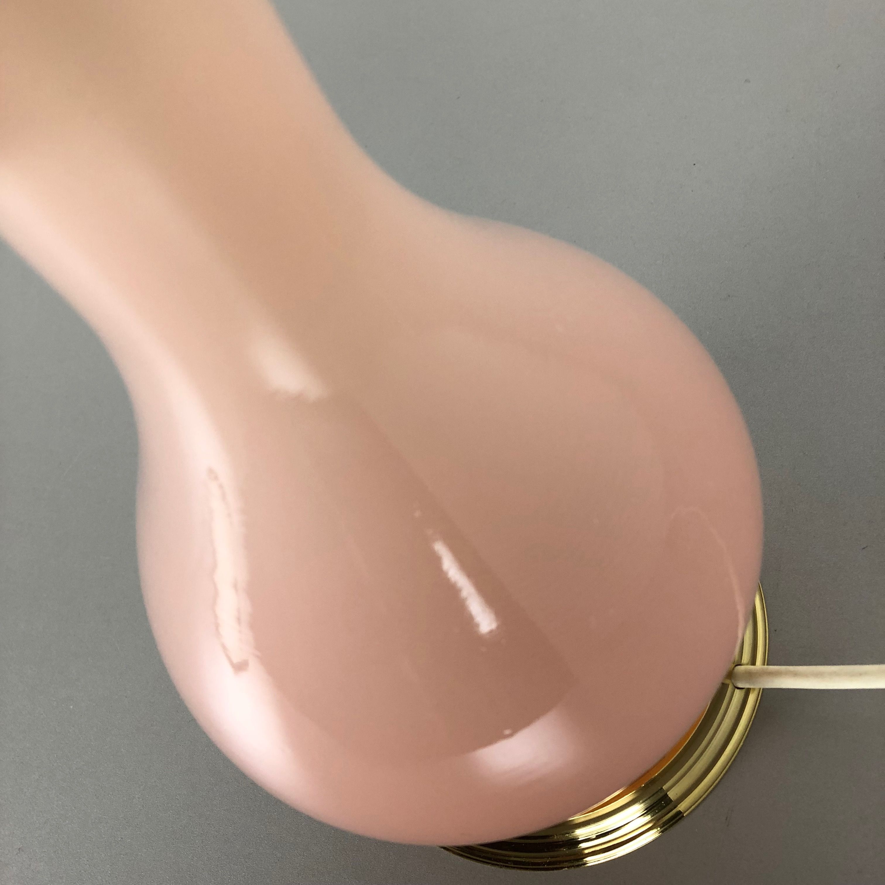 Murano glass "rose" table desk light Cenedese Vetri 1960s