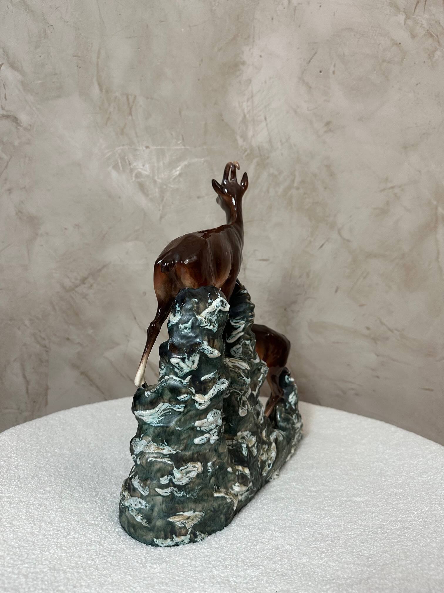 Ceramic Chamois Statue