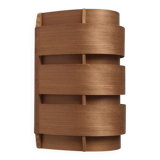 Edda V155 wall lamp in teak from the mid-century by Hans-Agne Jakobsson for Ellysett AB, 1950s.