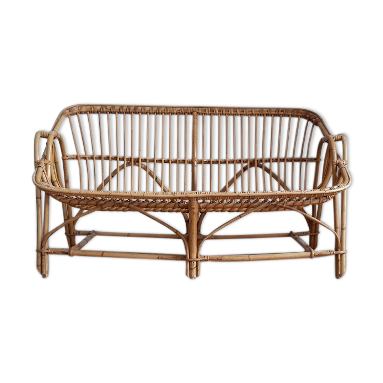 Rattan sofa 1960