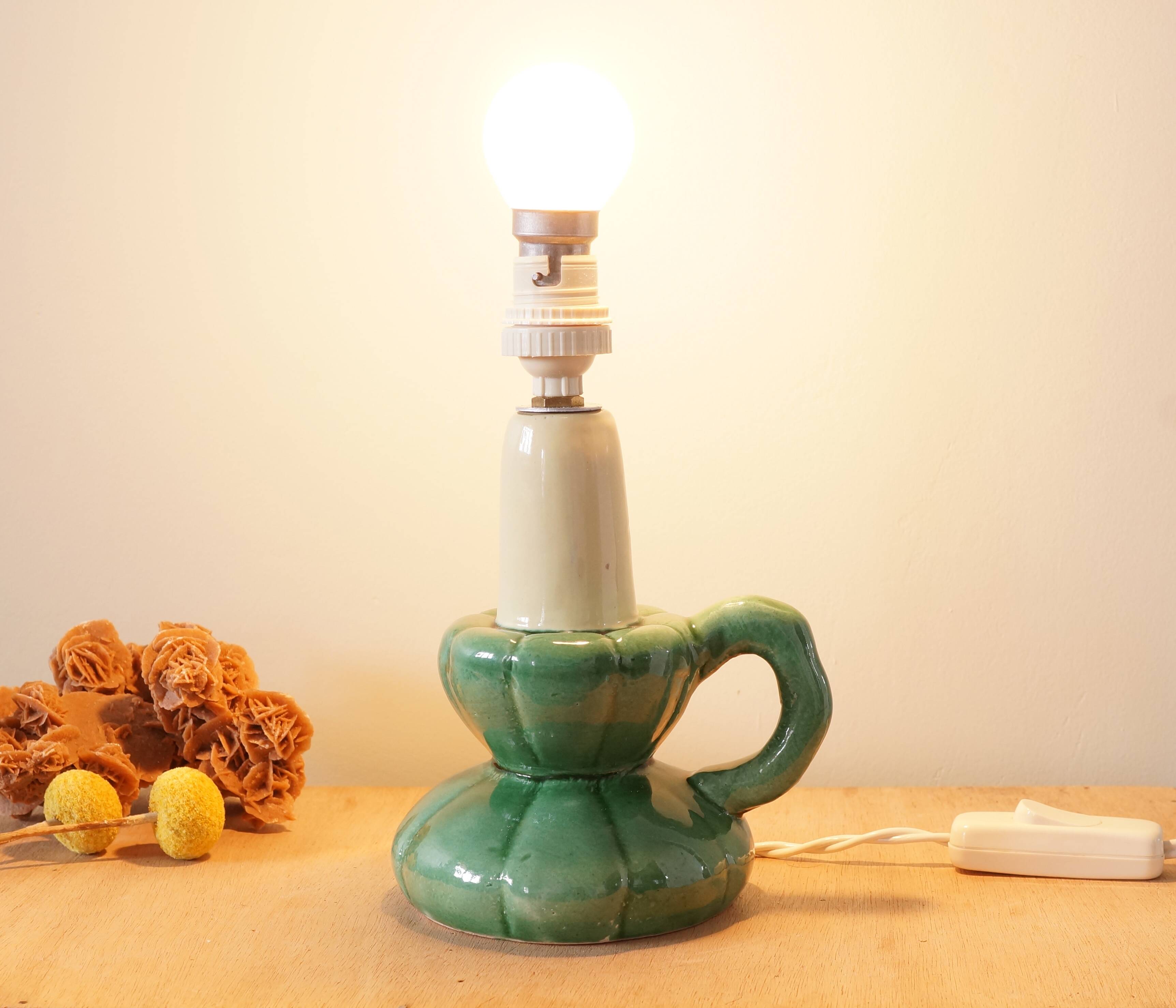 Ceramic lamp stand, 1950s