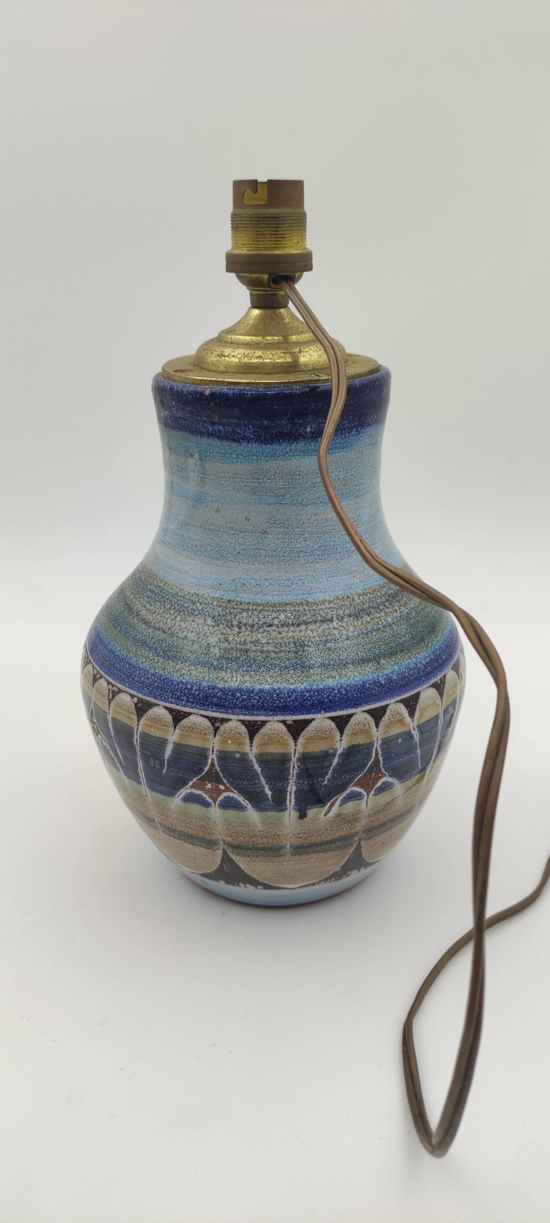 Ceramic lamp signed Roland Moreau